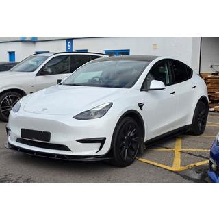 Накладка на передний бампер Lip Fast (для 2020-2024) Tesla Model Y 2020- гг. фото 2