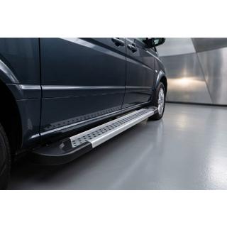 Боковые Подножки New Vision Grey (2 шт., Алюминий) Mercedes Vito/V-class W447 2014- гг.