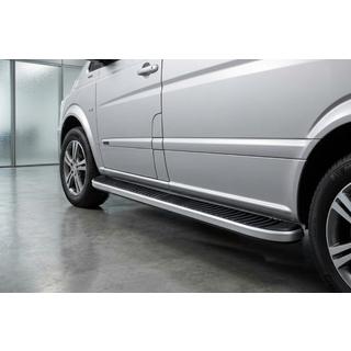 Боковые Подножки Tayga Grey (2 шт., Алюминий) Mercedes Viano 2004-2014 гг.