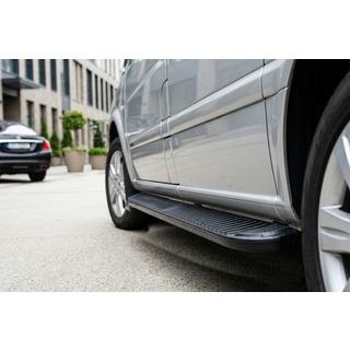 Боковые Подножки Tayga Black (2 шт., Алюминий) Mercedes Viano 2004-2014 гг.