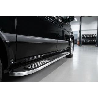 Боковые Подножки Tayga V2 (2 шт., Алюминий) Mercedes Vito/V-class W447 2014- гг.