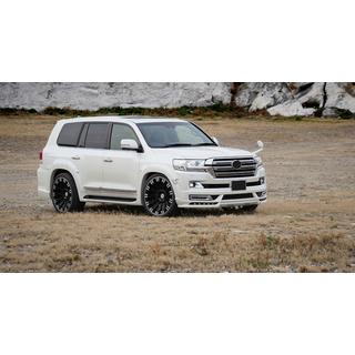 Накладка (лип-спойлер) на передний бампер Wald (для 2016-2021) Toyota Land Cruiser 200 2007-2021 гг. фото 4