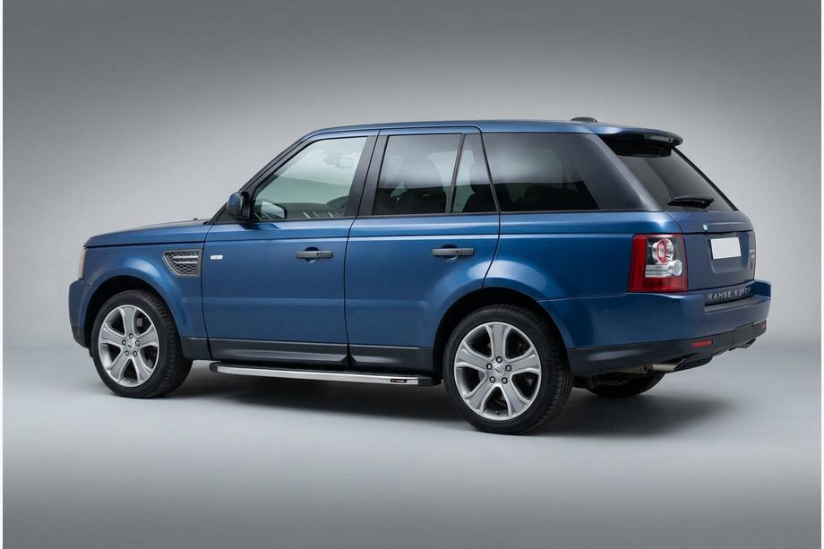 Range Rover Sport 2005-2013 гг. Боковые Подножки BlackLine (2 шт, Алюминий) Image