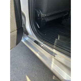 Накладки на пороги Carmos V1 (4 шт, нержавейка) Fiat Linea 2006-2018 гг. фото 2