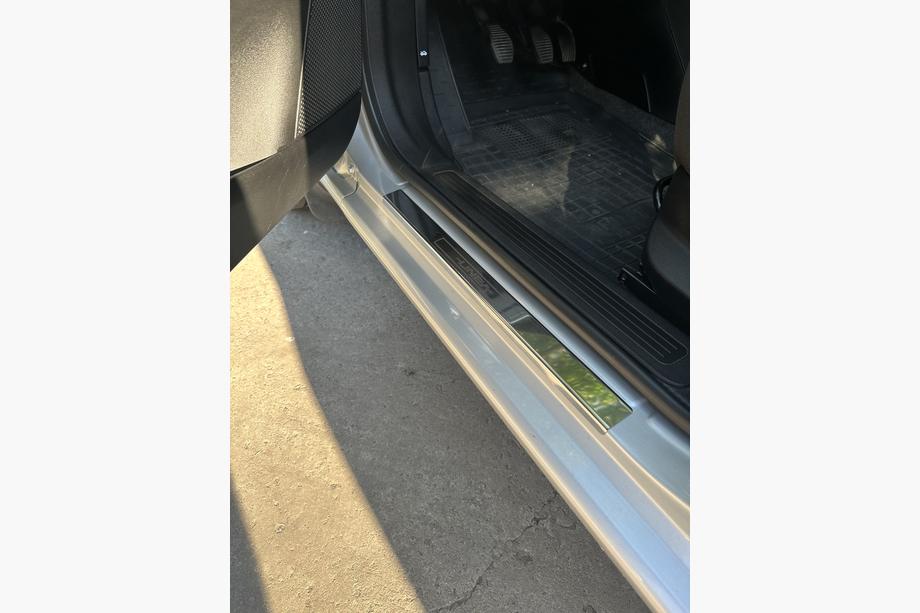 Fiat Linea 2006-2018 гг. Накладки на пороги Carmos V1 (4 шт, нержавейка) Фото 1
