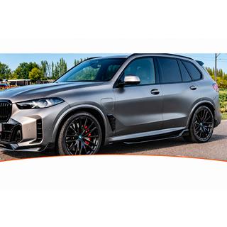 Накладки на пороги DPT (2023+, черный глянец) BMW X5 G05 2019–2026 гг. фото 1