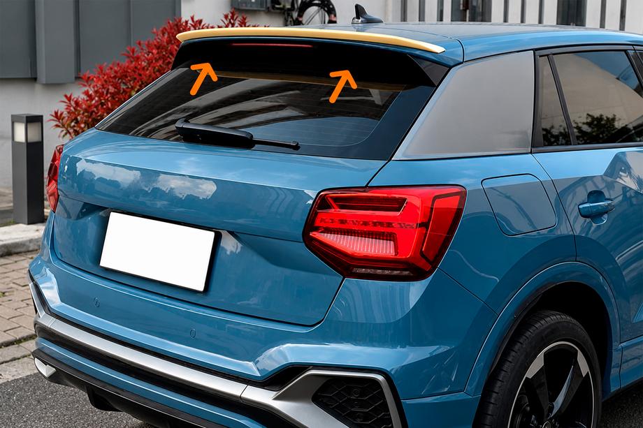 Audi Q2 2016- гг. Спойлер DPT (2016-2020, глянцевый черный) Image