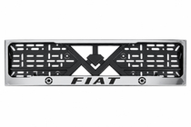 Fiat Рамка Номерного Знака Хром (1 шт, Нержавеющая Сталь) фото 1