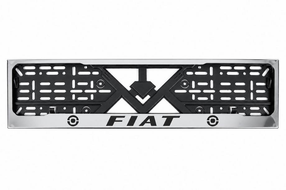 Fiat Рамка Номерного Знака Хром (1 шт, Нержавеющая Сталь) Image