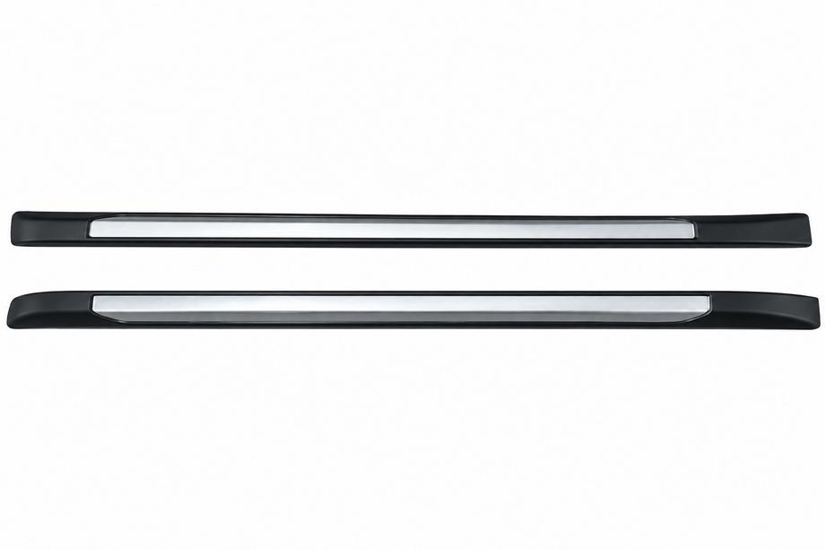 Toyota Hilux 2006-2015 гг. Интегрированные рейлинги серые OEM (на двухсторонний скотч) Фото 1