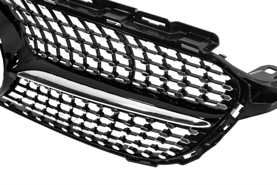 Mercedes C-class W205 2014-2021 гг. Передняя решётка Diamond Black (для Avantgarde/AMG-Line/C43 AMG) 2014-2021, без камеры Фото 4