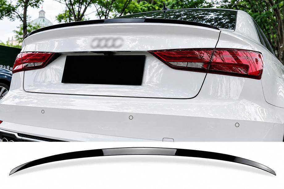 Audi A3 2012-2020 гг. Спойлер S-Style (для SD, чёрный глянец) Фото 2