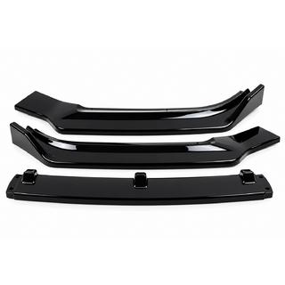 Накладка lip на передний бампер (для S-Line 2015-2019, ABS) Audi A4 B9 2015-2024 гг.