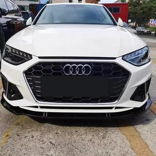 Накладка на передний бампер Lip (для S-Line 2019-2024, ABS) Audi A4 B9 2015-2024 гг. фото 4