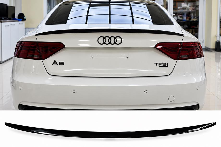 Audi A5 2007-2015 гг. Спойлер S-Style (для Sportback, чёрный глянец) Фото 1