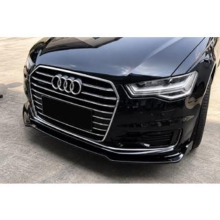 Накладка на передний бампер lip (для Base 2014-2018, ABS) Audi A6 C7 2011–2018 гг.