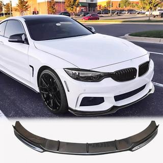 Накладка на передний бампер Lip V4 (для M-Sport, Карбон) фото 1