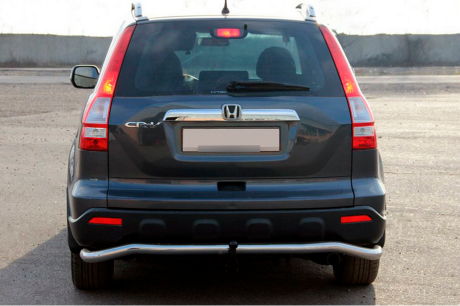 Honda CRV 2007-2011 гг. Задняя дуга AK008 (нержавейка) Image