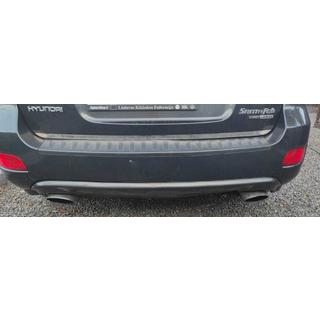 Накладка на багажник нержавейка Hyundai Santa Fe 2 2006-2012 гг. фото 3