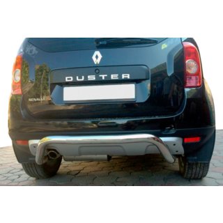 Задняя дуга скоба (нержавейка) Renault Duster 2008–2017 гг. фото 4