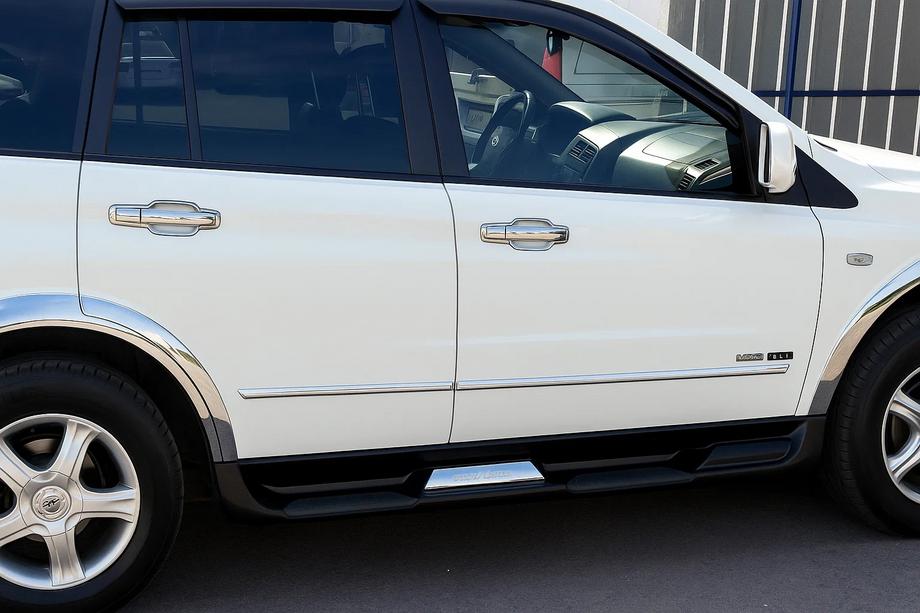 SsangYong Action 2005-2018 гг. Хромированные Накладки на Ручки Дверей (4 шт, пластик) Image