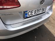 Volkswagen Passat B7 2012-2015 гг. Накладка на задний бампер Nataniko (нержавейка) фото 5
