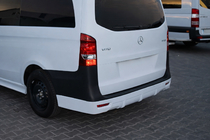 Mercedes Vito/V-class W447 2014- гг. Накладка на задний бампер V1 (под покраску) фото 1