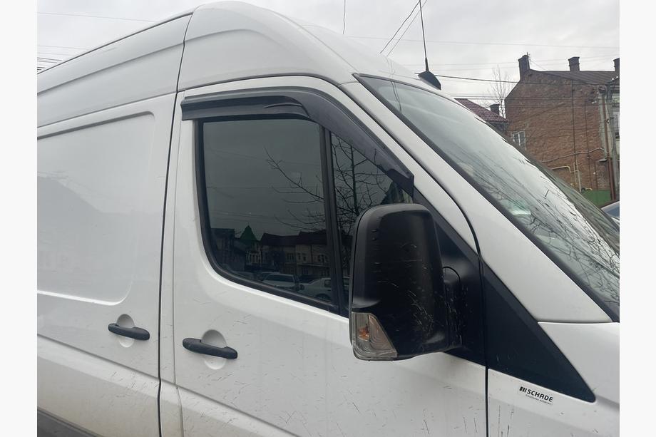 Mercedes Sprinter W906 2006–2018 гг. Накладные ветровики (2 шт, Sunplex Sport) Image