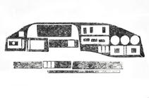 Mercedes Sprinter W901/902/903/904/905 1995–2006 гг. (Tdi, 1995-2000) Накладки на торпедо (MERIC) Алюминий фото 2