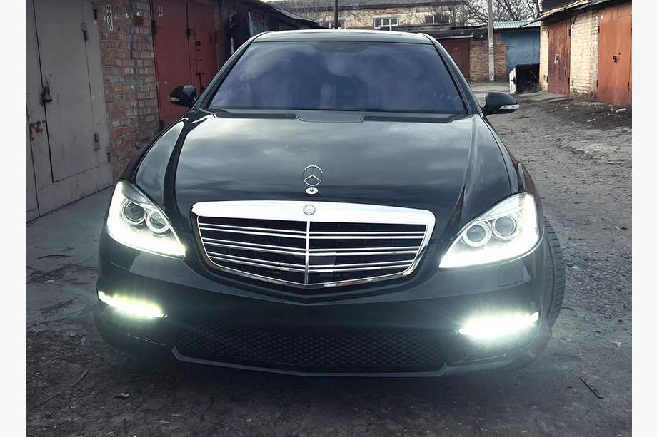 Mercedes S-class W221 2005-2013 гг. Решетка радиатора AMG (2009-2013) Фото 5