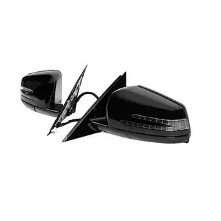 Боковые зеркала рестайлинг (2 шт., черные) Mercedes S-class W221 2005-2013 гг. фото 2
