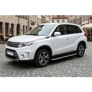 Боковые Подножки Tayga Grey (2 шт., Алюминий) Suzuki Vitara 2015- гг. фото 1
