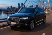 Audi Q7 2015–2026 гг. Боковые Подножки Line (2 шт., Алюминий) фото 1