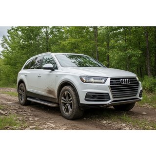Боковые Подножки Tayga Grey (2 шт., Алюминий) Audi Q7 2015–2026 гг. фото 1