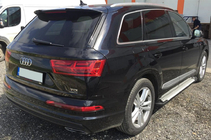 Audi Q7 2015–2026 гг. Боковые пороги Allmond Grey (2 шт., алюминий) фото 2
