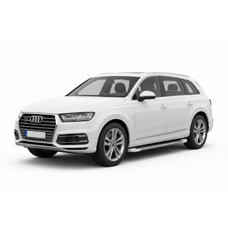 Боковые Подножки Allmond White (2 шт., Алюминий) Audi Q7 2015–2026 гг. фото 1