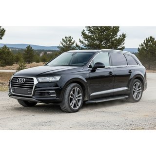 Боковые пороги Bosphorus Grey (2 шт., алюминий) Audi Q7 2015–2026 гг. фото 1