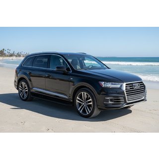 Боковые Подножки Tayga Black (2 шт., Алюминий) Audi Q7 2015–2026 гг. фото 1