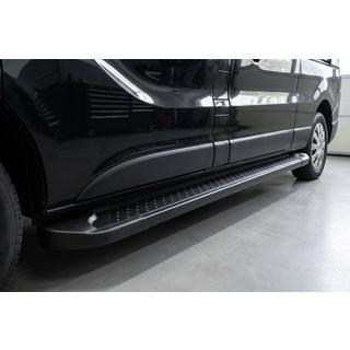 Боковые Подножки Allmond Black (2 шт., Алюминий) Fiat Talento 2016- гг. фото 1