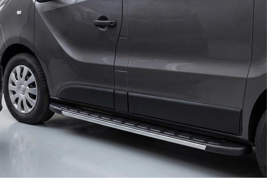 Fiat Talento 2016- гг. Боковые Подножки Duru (2 шт., Алюминий) Image