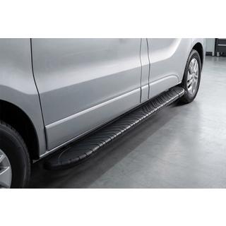 Боковые пороги Bosphorus Black (2 шт., алюминий) Fiat Talento 2016- гг. фото 1