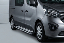 Fiat Talento 2016- гг. Боковые Подножки Rainbow (2 шт., Алюминий) фото 1