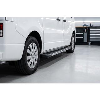 Боковые пороги RedLine V1 (2 шт., алюминий) Renault Trafic 2015- гг. фото 1