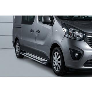 Боковые Подножки Rainbow (2 шт., Алюминий) Renault Trafic 2015- гг. фото 1