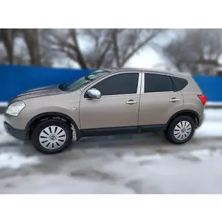 Хромированные Накладки на Дверные Стойки (4 шт, Нерж Сталь) Nissan Qashqai 2007-2010 гг. фото 1