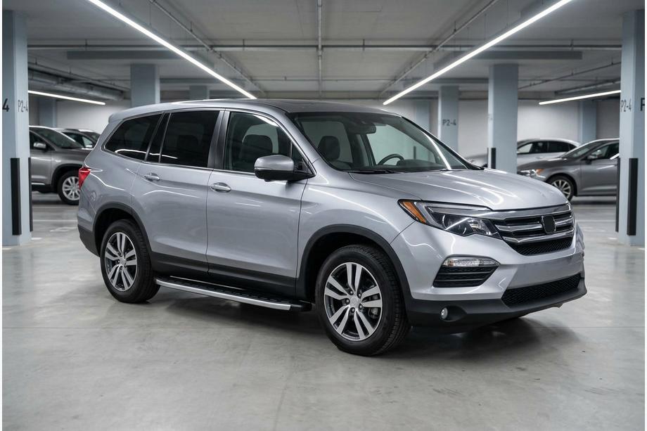 Honda Pilot 2015-2022 гг. Боковые Подножки Fullmond (2 шт., Алюминий) Image