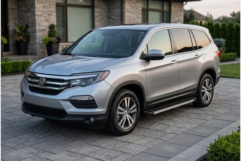 Honda Pilot 2015-2022 гг. Боковые Подножки Maya (2 шт., Алюминий) Image