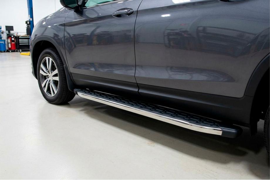 Honda Pilot 2015-2022 гг. Боковые Подножки BlackLine (2 шт., Алюминий) Image