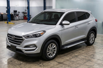 Hyundai Tucson TL 2016-2021 гг. Боковые Подножки Line (2 шт., Алюминий) фото 1