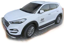 Hyundai Tucson TL 2016-2021 гг. Боковые Подножки Fullmond (2 шт., Алюминий) фото 1